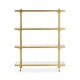 Églomisé & Gilded Iron Four-Tier Étagère