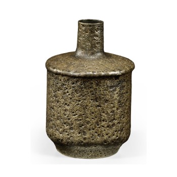 Small Textured Brass Vase