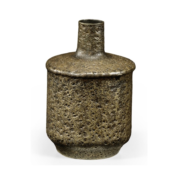Small Textured Brass Vase