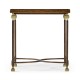 Argentinian Walnut Parquetry & Iron Side Table