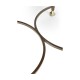 Argentinian Walnut Parquetry & Iron Side Table