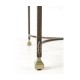 Argentinian Walnut Parquetry & Iron Side Table