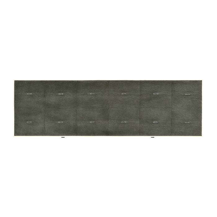 Anthracite Faux Shagreen & Bronze Console