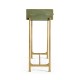 Green Faux Shagreen & Gilded Console 