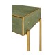 Green Faux Shagreen & Gilded Console 