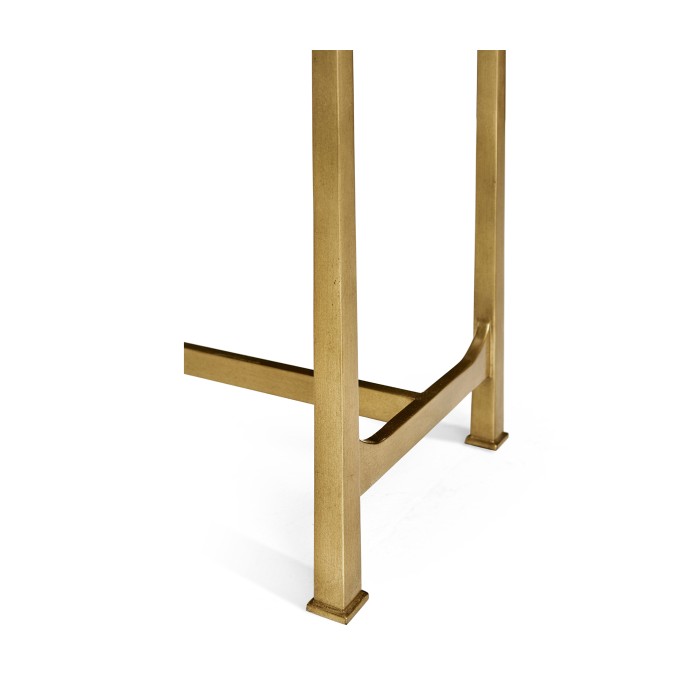 Green Faux Shagreen & Gilded Console 