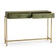 Green Faux Shagreen & Gilded Console 