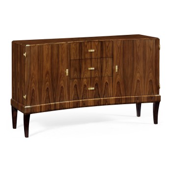 Art Deco High Lustre Curved Sideboard 