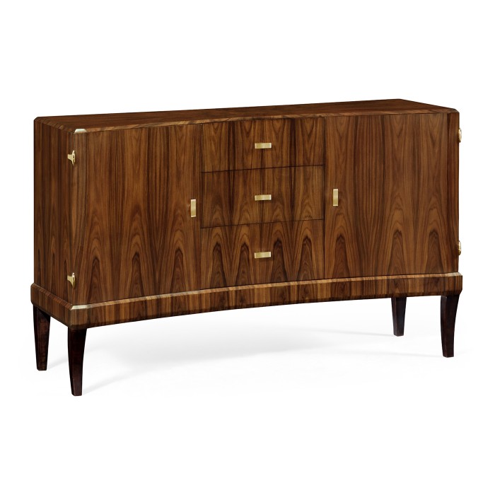 Art Deco High Lustre Curved Sideboard 