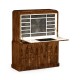 Art Deco High Lustre Secretaire with Brass