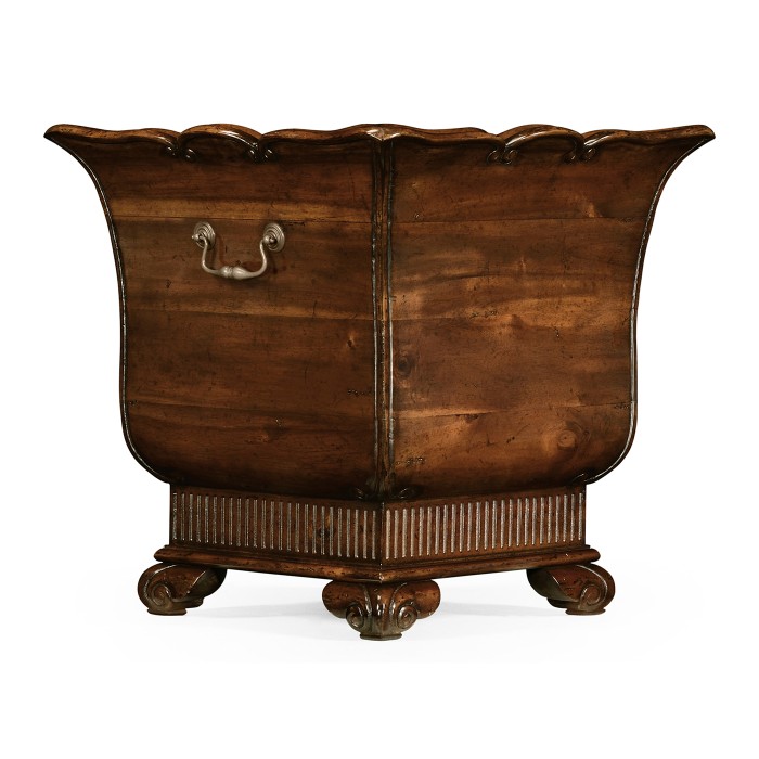 Mahogany Standing Trough Planter