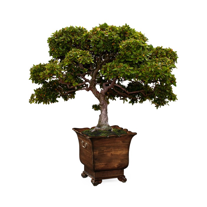 Mahogany Standing Trough Planter