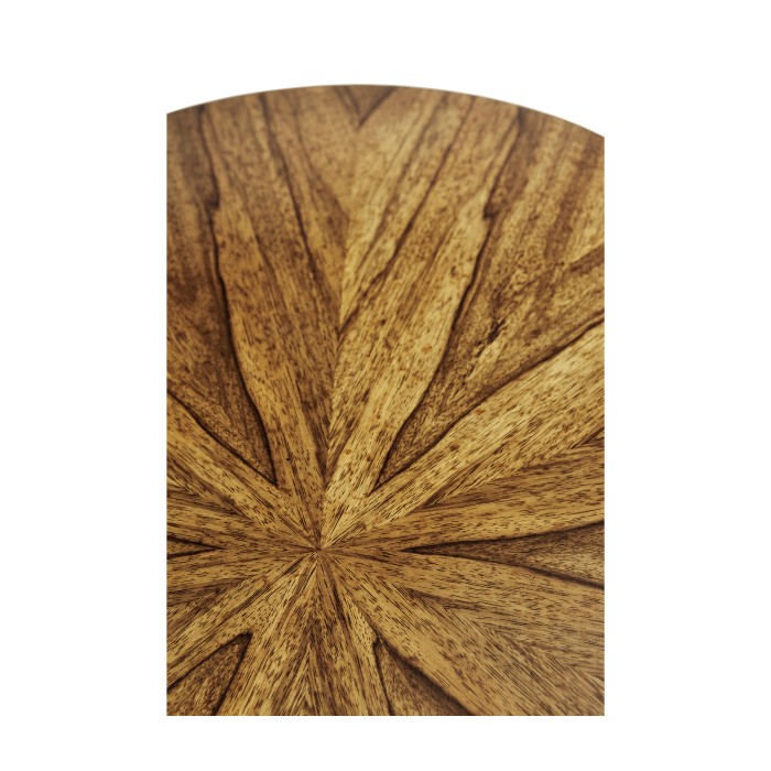 Argentinian walnut veneered oval side table