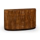 Art Deco demilune sideboard with stainless steel (High lustre)