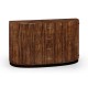 Art Deco demilune sideboard with stainless steel (Satin)