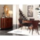 Art Deco demilune sideboard with stainless steel (High lustre)