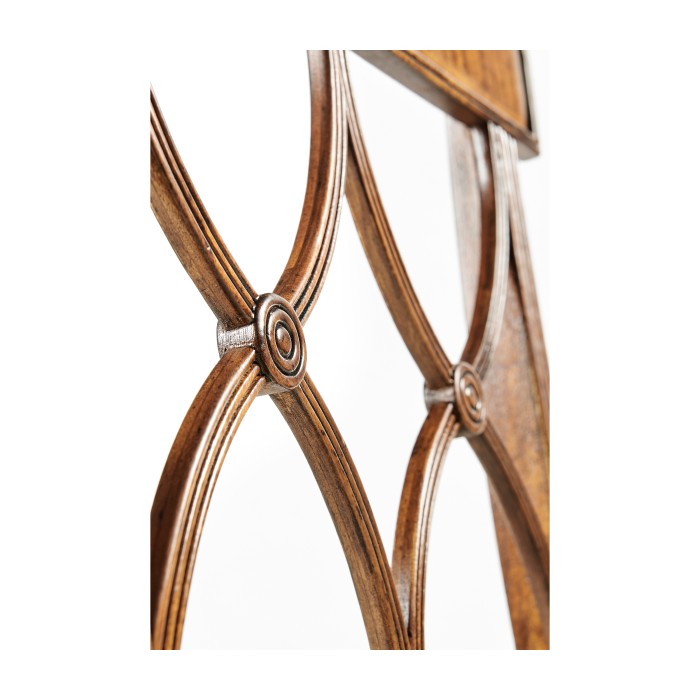 Regency Crotch Walnut Curved Back Side Chair