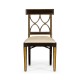 Regency Black Painted Curved Back Side Chair