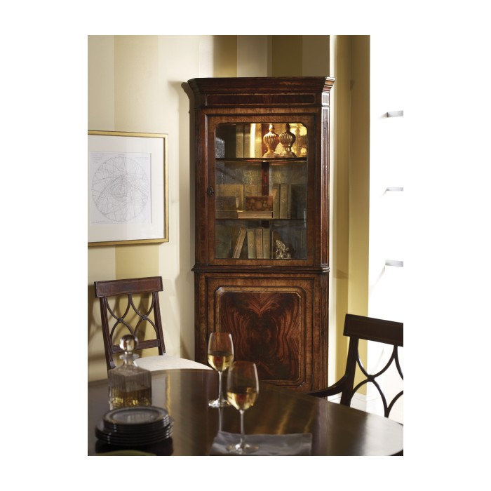 Regency Black Painted Curved Back Side Chair