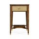 Ivory Faux Shagreen Rectangular Side Table