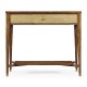 Ivory Shagreen Rectangular Sofa Table with Drawer