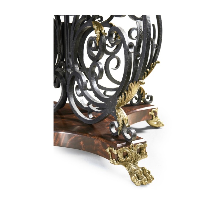 Baroque Wrought Iron & Brass Centre Table