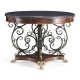 Baroque Wrought Iron & Brass Centre Table