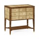 Ivory Faux Shagreen 9-Drawer Chest