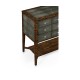 Faux Macassar Ebony & Anthracite Faux Shagreen Chest of Drawers