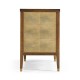 Ivory Faux Shagreen 3-Drawer Chest of Drawers