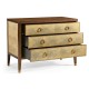 Ivory Faux Shagreen 3-Drawer Chest of Drawers