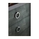 Ivory Faux Shagreen 3-Drawer Chest of Drawers