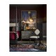 Faux Macassar Ebony & Anthracite Faux Shagreen 3-Drawers Chest of Drawers