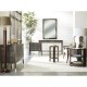 Ivory Faux Shagreen Bedside Chest of Drawers