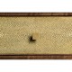 Ivory Faux Shagreen Console