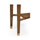 Ivory Faux Shagreen Console