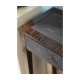 Ivory Faux Shagreen Console