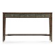 Faux Macassar Ebony & Anthracite Shagreen Console