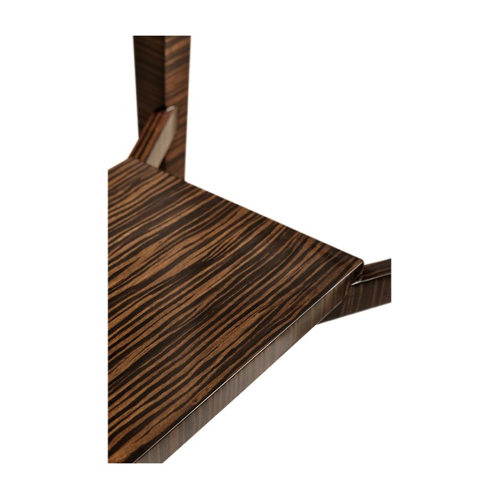 Faux Macassar Ebony & Anthracite Shagreen Console