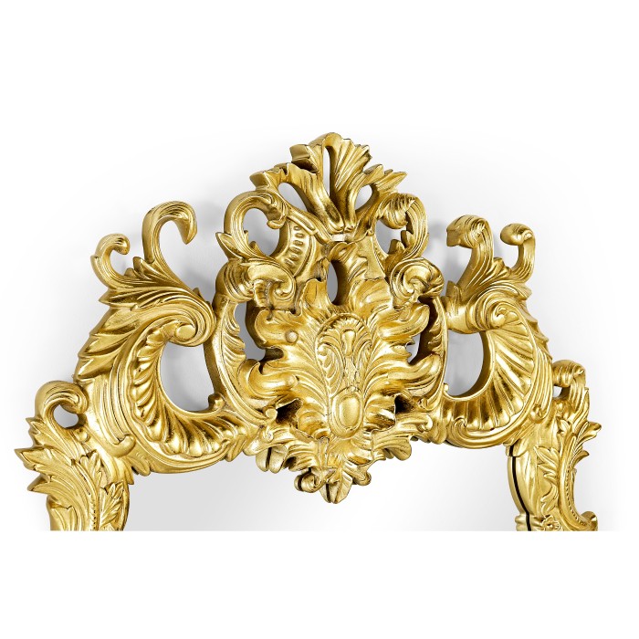 Finely carved & gilded rococo style mirror