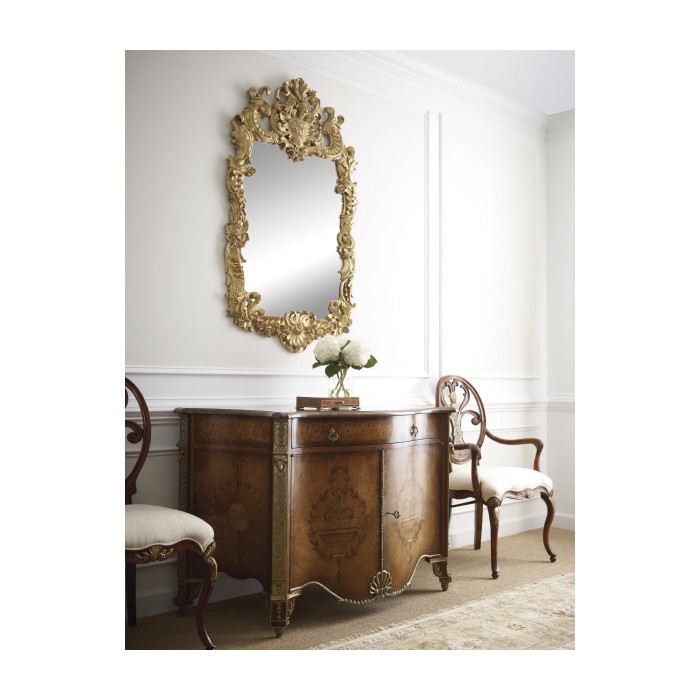 Finely carved & gilded rococo style mirror