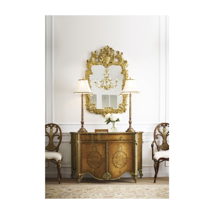 Finely carved & gilded rococo style mirror