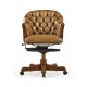 Chesterfield Style Walnut Office Chair