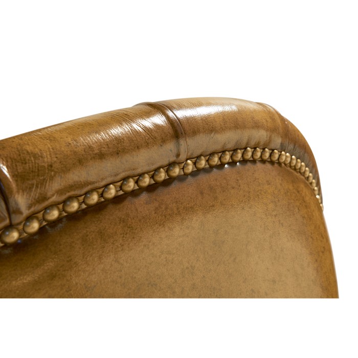 Chesterfield Style Walnut Office Chair