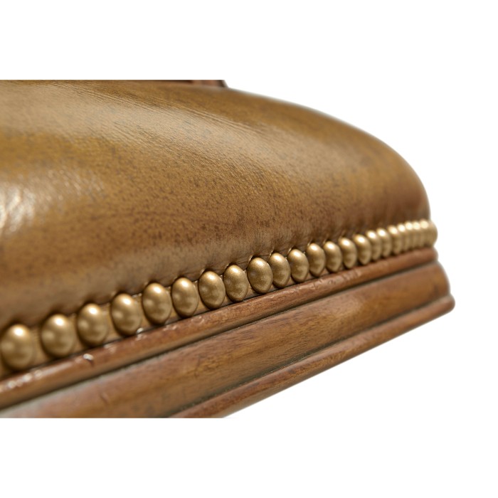 Chesterfield Style Walnut Office Chair