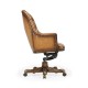 Chesterfield Style High Back Walnut Office Chair