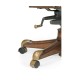 Chesterfield Style High Back Walnut Office Chair