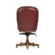 Chesterfield Style High Back Walnut Office Chair