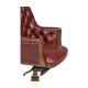 Chesterfield Style High Back Walnut Office Chair