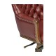 Chesterfield Style High Back Walnut Office Chair